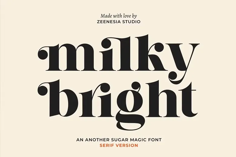 Milky Bright Font